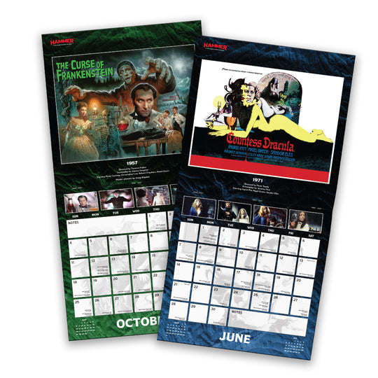 Hammer Horror 2026 Calendar