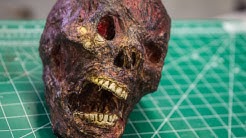 How To Make a Realistic Horror Skull Prop!