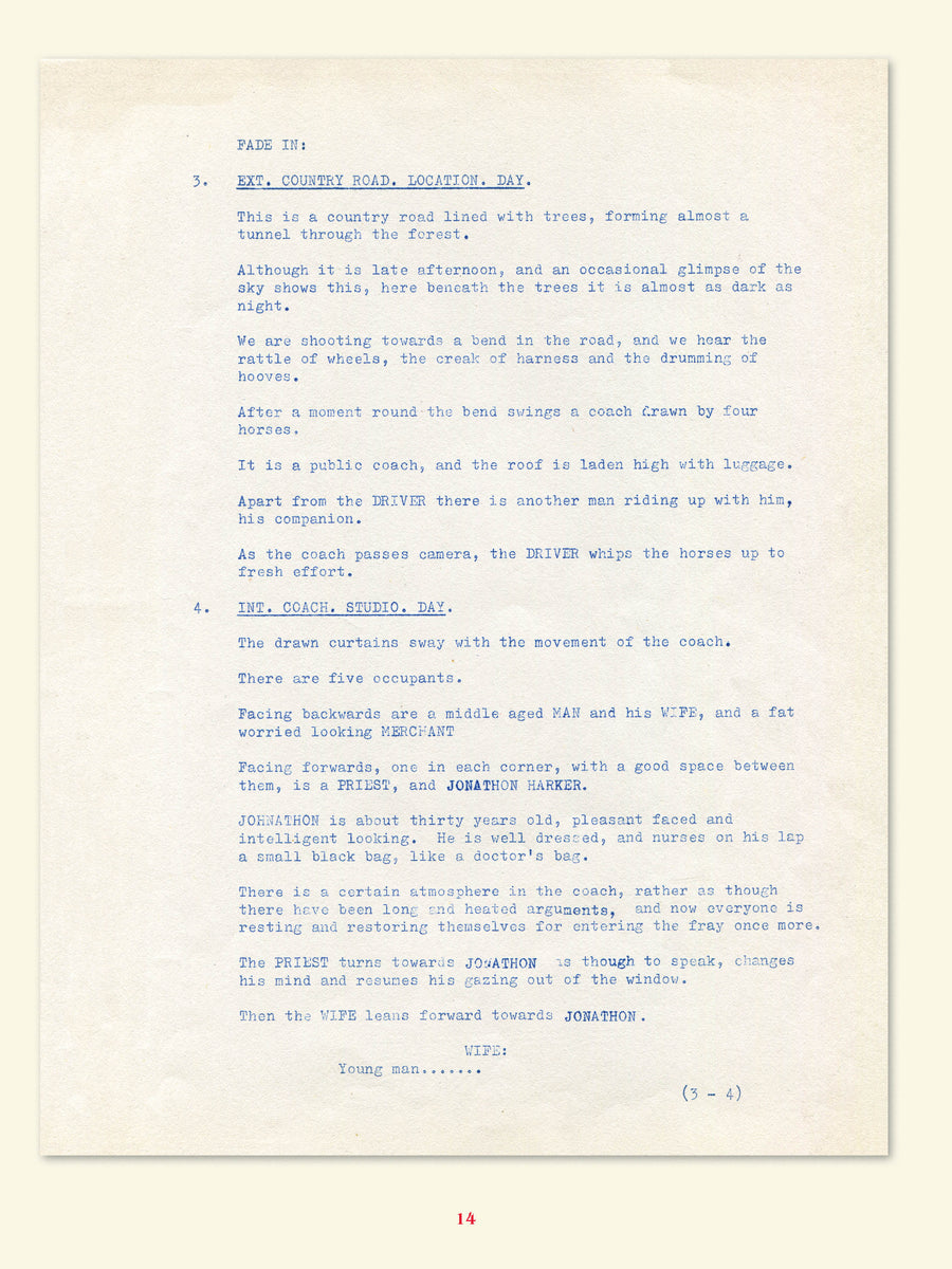 Dracula Scriptbook