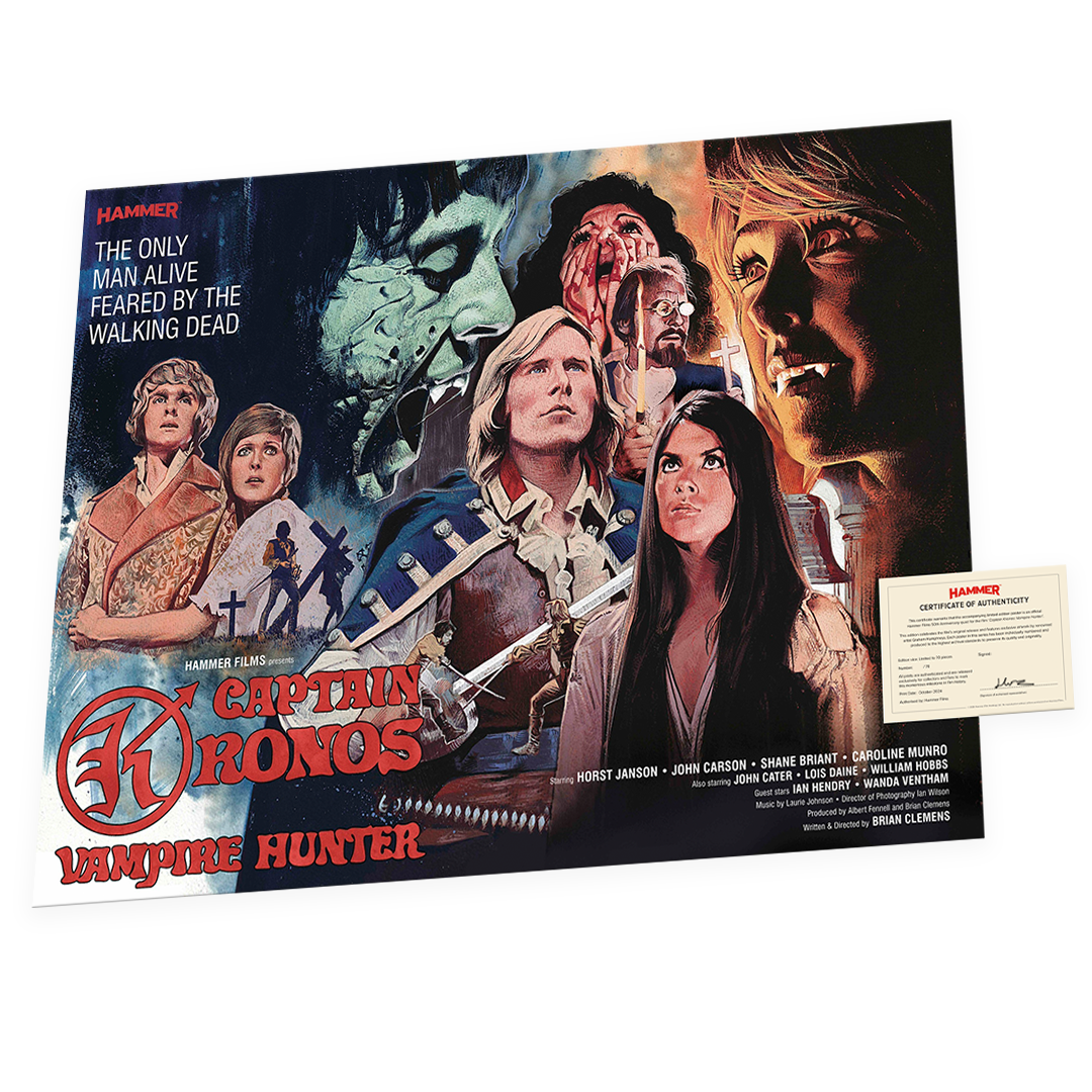 Captain Kronos Vampire Hunter Limited Edition Quad Poster