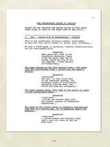 The Unquenchable Thirst of Dracula Scriptbook